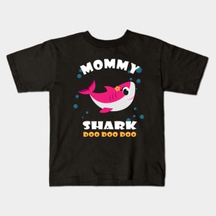 Mommy Shark Funny Mother's Day Gift for Women Birthday T-Shirt Kids T-Shirt